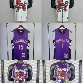 NBA US version of the Raptors No. 15 CARTER jersey No. 1 Tracy McGrady retro basketball uniform-1905  
